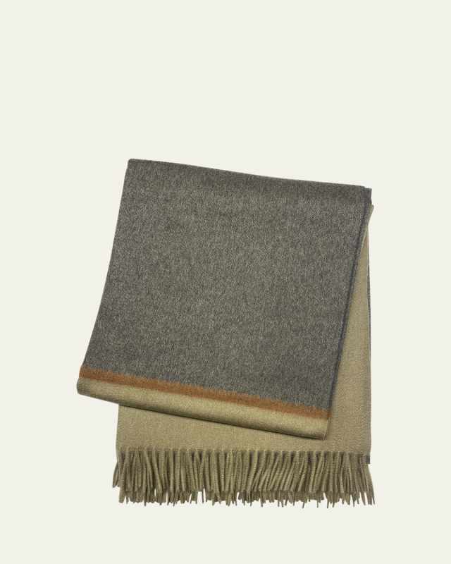 Color-Block Throw Blanket
